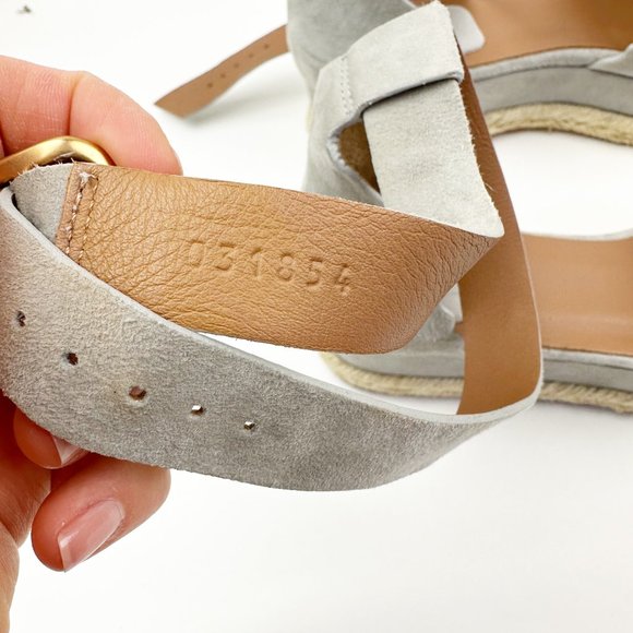 CHLOE grey lauren platform espadrille sandal - Picture 8 of 9